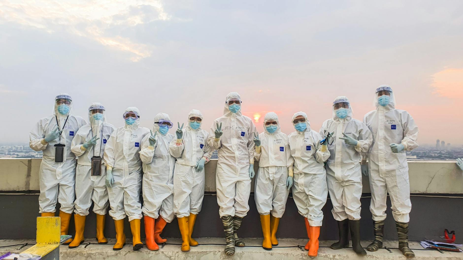 WHO cholera response field workers