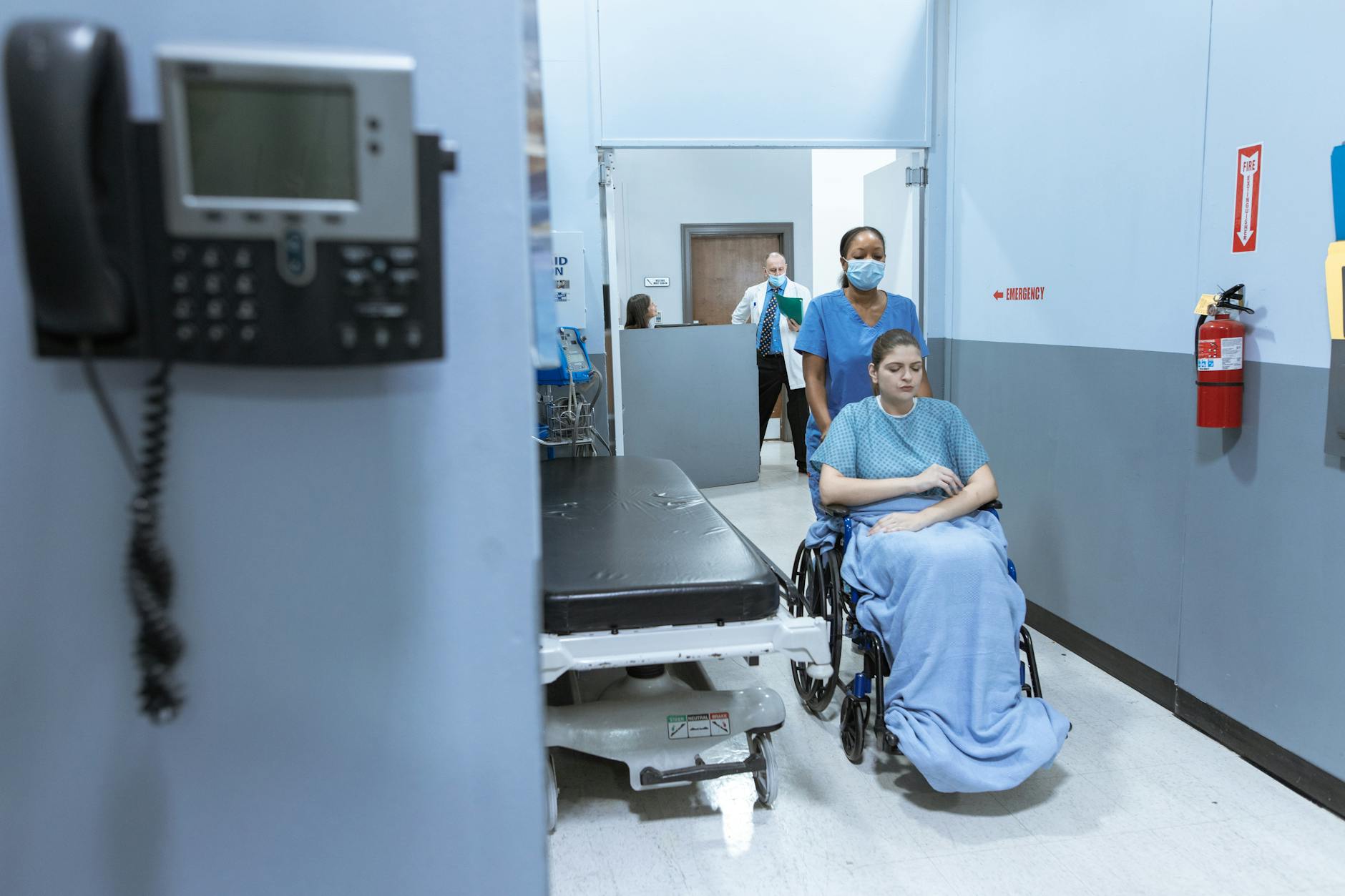 flu season hospital ward patients