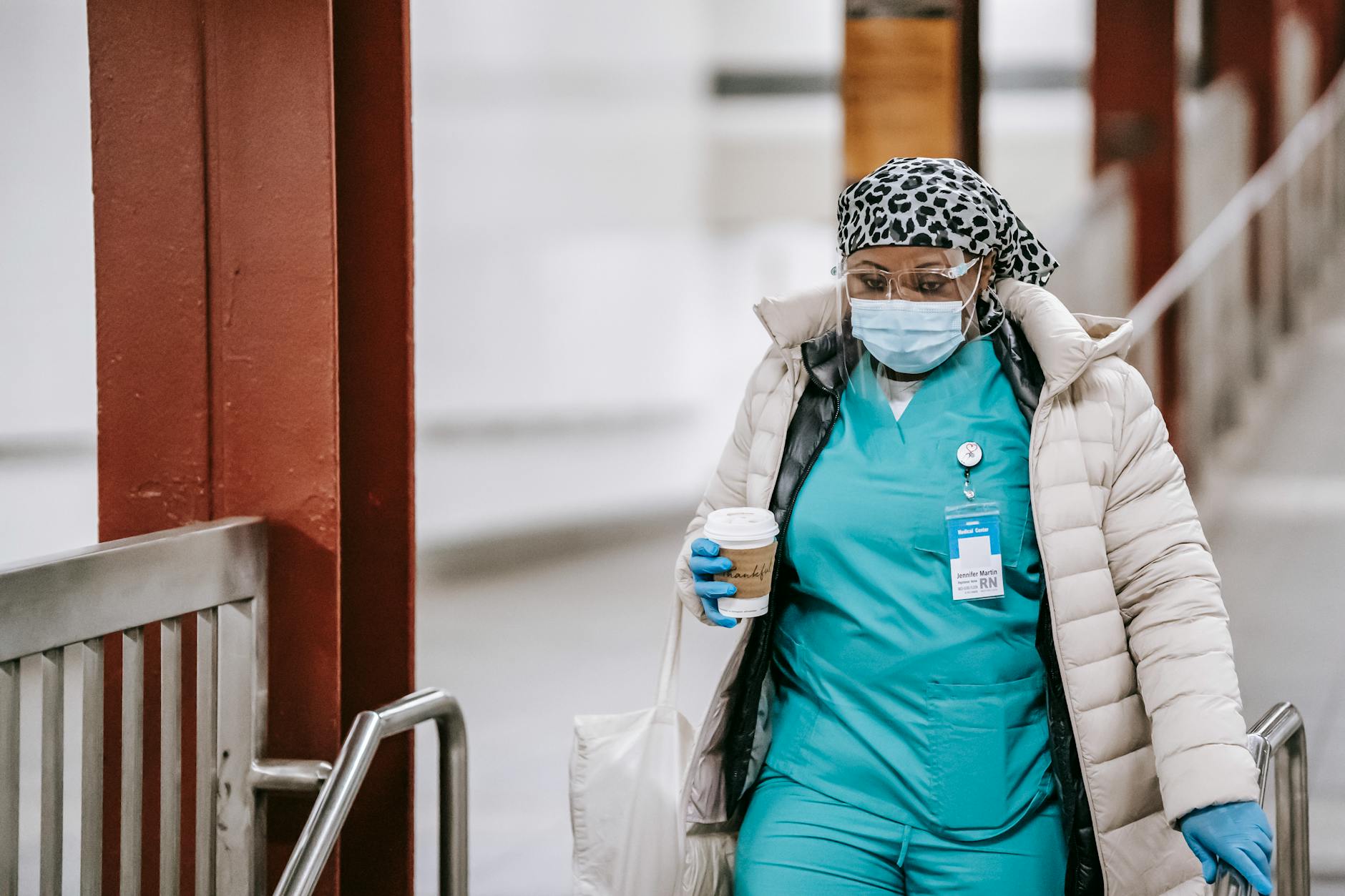 hospital workers PPE Boston